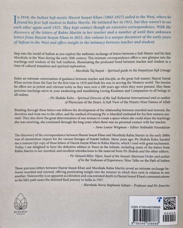 Yours in the Infinite — back cover